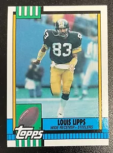 1990 NFL TOPPS LOUIS LIPPS FOOTBALL CARD #184 Pittsburgh Steelers - Picture 1 of 2