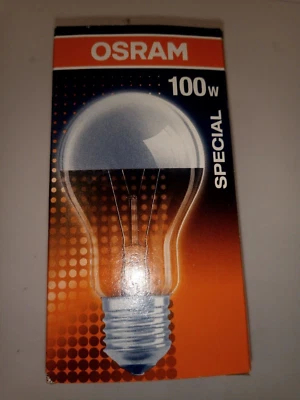1x OSRAM Special Glühlampe Glühbirne  E27 100W Kuppe SILBER  Kopfspiegel Dimmbar - Bild 1 von 4