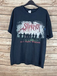 Vintage SLIPKNOT All Hope Is Gone Size L Tag Black T Shirt - Picture 1 of 5