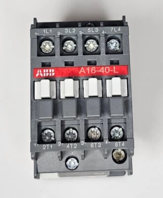 ABB A16-40L-00-84 Contactor 30A 4 Pole 600VAC 120V Coil Open ASEA BROWN BOVERI - Image 1 of 4