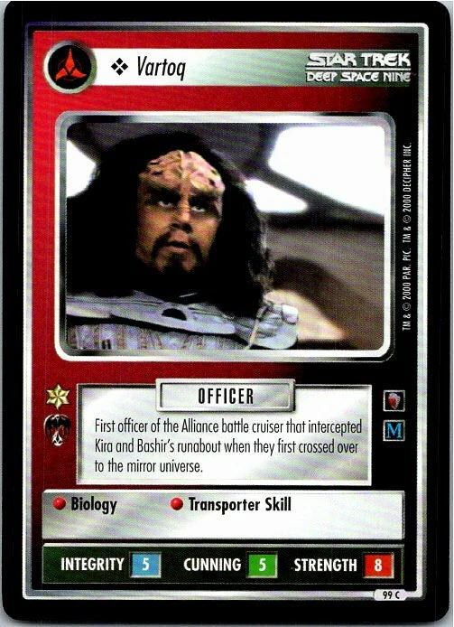 Star Trek Mirror Mirror CCG Common Card #99c Vartoq - Image 1 of 1