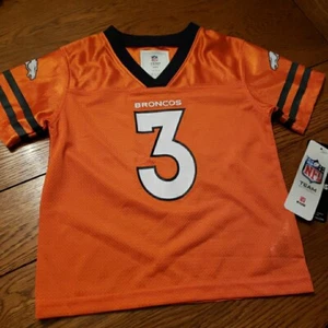 NFL Denver Broncos Toddler Unisex Short Sleeve Jersey 3 Russell Wilson 3T - Picture 1 of 12