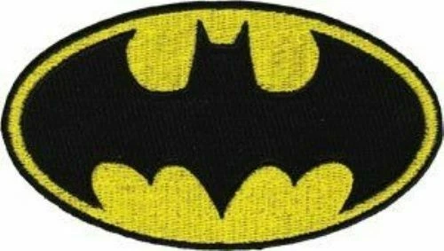 Batman Bat Signal Logo Dark Knight DC Comics Superhero Iron-on Applique Patch