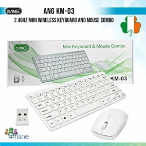 ANG KM-03 2.4G Wireless Keyboard And Mouse Portable Mini Keyboard Mouse Combo - Picture 1 of 2