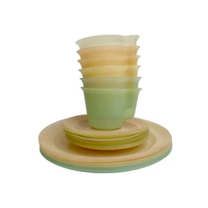 Tupperware Millionaire Line Pastell Stapelbecher Speise- & Dessertteller Set - Bild 1 von 14