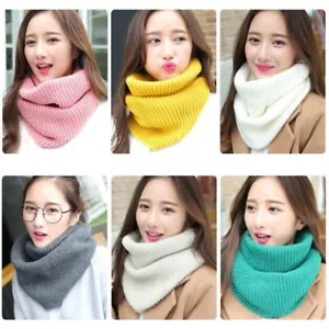 Winter Snood Scarf Wool Knit Thickened Neck Warmer For Child/Adult/Unisex - Picture 1 of 21