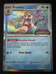 Froslass Staff Promo SVP EN 117 - Prerelease Twilight Masquerade Pokemon TCG NM+ - Bild 1 von 2