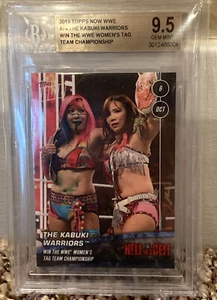 2020 TOPPS NOW KABUKI WARRIOR ASUKA KAIRI SANE BGS 9.5 WWE NXT WRESTLING PSA HIC - Picture 1 of 5