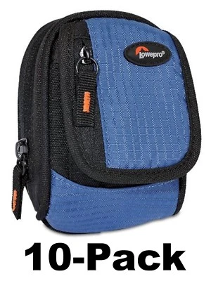 10 x NEW Lowepro Ridge 10 ARCTIC BLUE/BLACK Digital Camera Pouch Shoulder Strap - Image 1 of 4