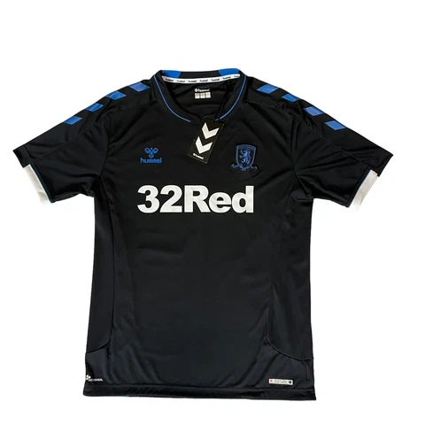 Middlesbrough FC Jersey 2018/2019 HUMMEL Size M (USA) L (Europe) Black NWT Cover