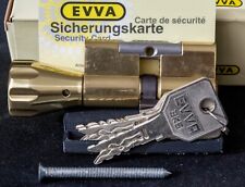 EVVA 3KS Euro Cylinder Lock with Thumbturn, 3 Keys, Keycard, New Stock Locksport