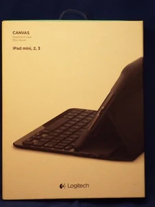 Logitech Canvas Keyboard Case for iPad mini 2, and 3 Black - Picture 1 of 2