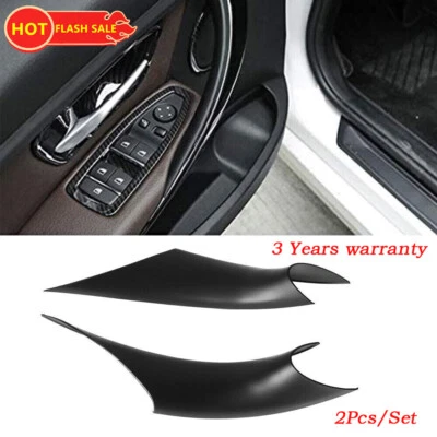 Cubierta de manija de puerta interior negra L+R 2 piezas para BMW F30 F31 F34 F80 F33 F35 F36 F82 Foto 1 de 4
