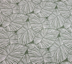 Tenerife in Fir BTY Richloom 80% Cotton / 20% Linen 54" Wide Green Natural Leaf - Picture 1 of 2