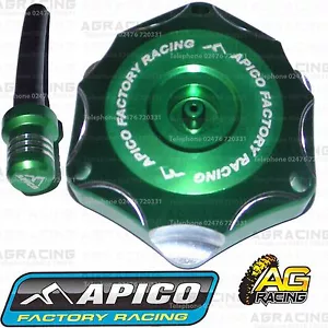 Tubo de ventilación de tapa de combustible de aleación verde Apico para Kawasaki KX 125 2007 Motocross Enduro - Imagen 1 de 1