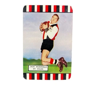 1955 Coles Victorian Footballers Swap Card, Series 3 Jack McDonald St. Kilda - Imagen 1 de 3