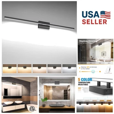 Barra de luz LED de tocador de 48 pulgadas energéticamente eficiente - Brillo y color ajustables Foto 1 de 4
