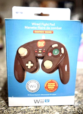EXCLUSIVE Nintendo Wii U DONKEY KONG Controller Wired Fight Pad New Sealed - Image 1 of 4