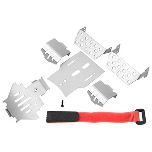 6 Pcs Stainless Steel Chassis Armor Protection Skid Plate For TRX-4 OB - Picture 1 of 7