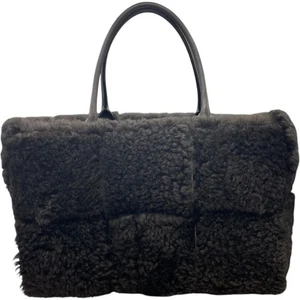 BOTTEGA VENETA Arco Tote Leather/Fur Women's Tote Bag #Ok3018 - Picture 1 of 11