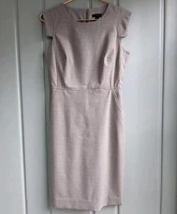 Vestido Vaina J Crew Resume Mujer 4 Lana Elastizado Gris C9102 Pequeño S Trabajo Profesional - Imagen 1 de 10