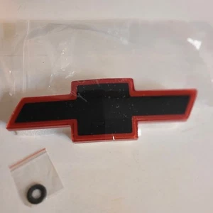 chevy grill bowtie Red And Black - Picture 1 of 11