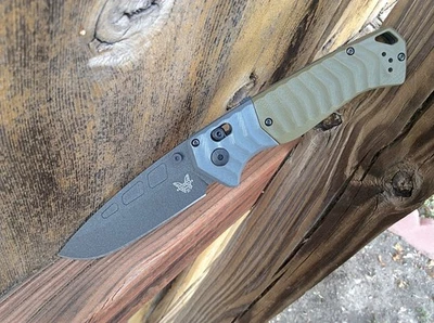 Cuchillo Plegable Benchmade PSK AXIS-Assist Gris/OD Verde G-10 Hoja MagnaCut - Nuevo Foto 1 de 4