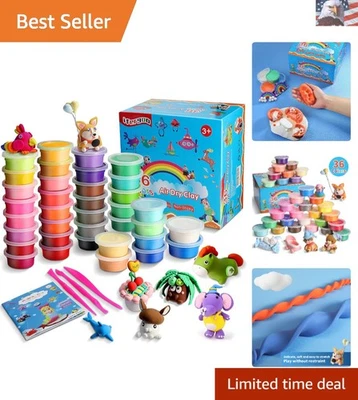 Kit de arcilla para modelar - 36 colores Magic Air Dry Clay para niños, ultra ligero, seguro... Foto 1 de 4