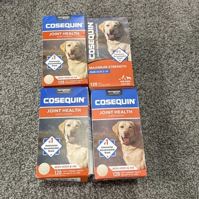 4X 120 CHEWABLE COSEQUIN DS MAXIMUM STRENGTH PLUS MSM & HA- EXP 04/2027