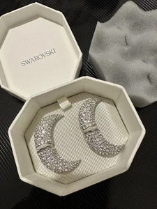 Swarovski Sublima Moon Earrings. Large. £280 RRP 5662285 BNIB Genuine New - Picture 1 of 7