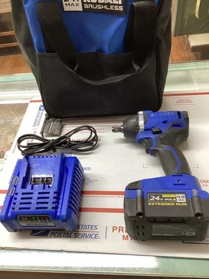 KOBALT TOOLS KIW 5024B-03  1/2" impact wrench cordless 24v w/ 4.0ah battery - Image 1 of 4