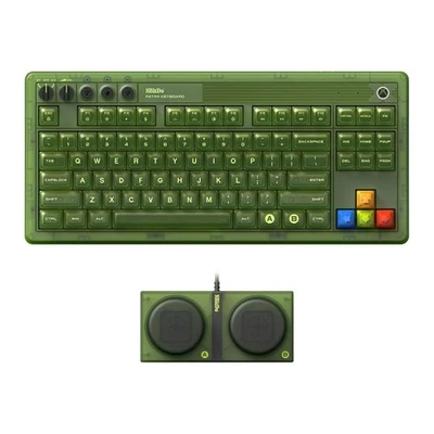 8BitDo Retro 87 Mechanical Gaming Keyboard for Windows & Android - Xbox Edition - Image 1 of 4