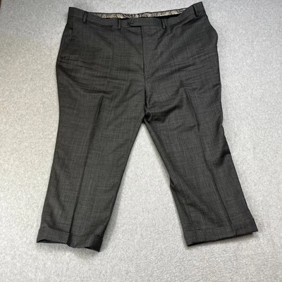 Pantalones de vestir Lauren by Ralph Lauren para hombre 49x24 gris cintura grande y alta cachemira Foto 1 de 4