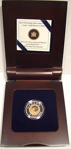 2011 CANADA MONETA ARGENTO STERLING E NIOBIO DA $5 LUNA PIENA CACCIATORE - Foto 1 di 3