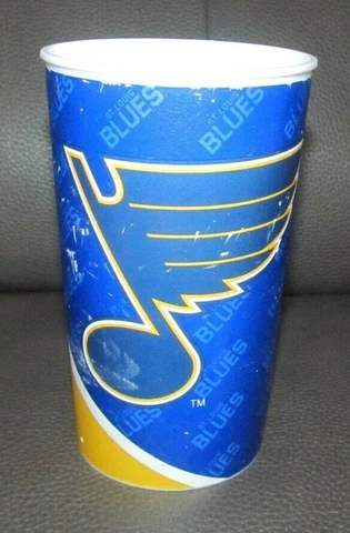 1 St. Louis Blues NHL Hockey Beer Plastic 16oz Tumbler Cup Cover
