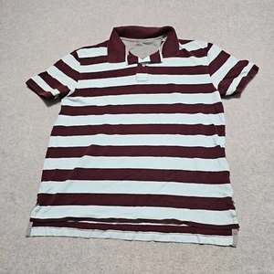 Camisa Polo Gap Para Hombre Grande Roja Azul Rayas Manga Corta Informal Algodón De Colección - Imagen 1 de 8