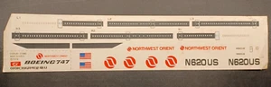 Unknown | No. ? | 1:200 Boeing 747 Northwest Orient Decals - Picture 1 of 1