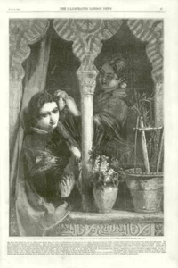 " Daughters of the Alhambra. ", From the Royal Academy Exhibition. Spain 1858 - Picture 1 of 2