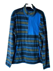 New Duluth Trading Relaxed Fit Checkpoint Fleece 1/2 Zip Mock Sweatshirt Medium - Picture 1 of 6