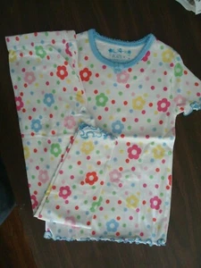 100% Cotton Sz. 4 Girls Long Pants Short Sleeves Pajamas PJs Children's Place  - Picture 1 of 4