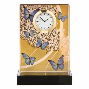 Goebel Artis Orbis Blue Butterflies Tischuhr Joana Charlotte Tisch Uhr 15.5 cm - Bild 1 von 1