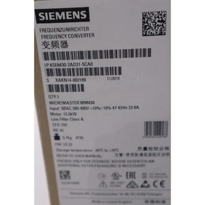 Nuovo Siemens 6SE6430-2AD31-5CA0 6SE6 430-2AD31-5CA0 MICROMASTER430 senza filtro - Foto 1 di 5
