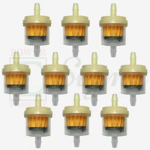 10 PC 1/4" Inner Fuel Filter For Gas Scooter Motorcycle Golf Cart ATV Lawn Mower - Picture 1 of 5