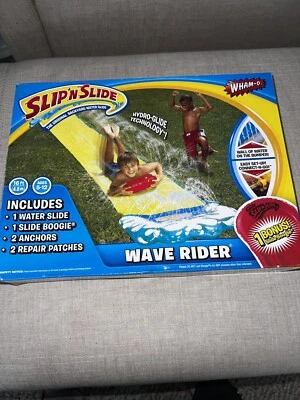 Tobogán acuático divertido Whamo SLIP'N'SLIDE WAVE RIDER 16 pies boogie de bonificación de colección Foto 1 de 3