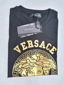 Boys Versace Medusa Logo T shirt Black, Aged 10. rrp £140. - Picture 1 of 9