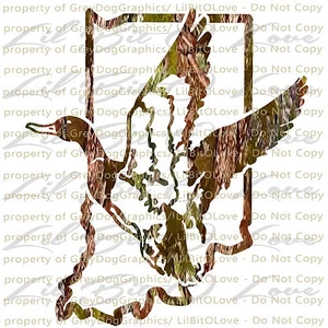 Indiana Pato Cazador Camuflaje Caza Vinilo Calcomanía Adhesivo Aves Acuáticas Drake - Imagen 1 de 1