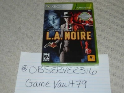 L.A. LA Noire (Microsoft Xbox 360, 2011) NEW SEALED - Image 1 of 4