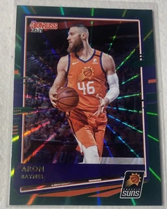 Donruss Basketball 2021 ARON BAYNES Green Laser Parallel. #35 Suns - Picture 1 of 2