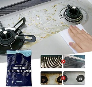 50g Heavy Oil Stain Powder Cleaner Kitchen Range Hood Powerful Grease Removal - Picture 1 of 6