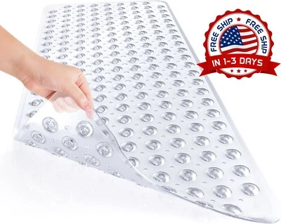 Papel Pintado Para La Ducha Y Bañera De baño 40x16 Lavable A Máquina Suave Transparente Foto 1 de 4